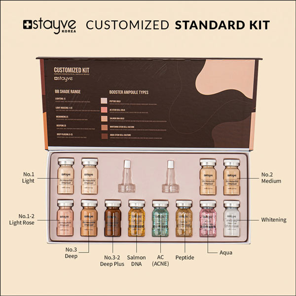 Stayve Korea BB Glow & Booster Starter Kit 1 – 12 Ampoules (7 BB Glow Shades + 5 Booster Serums) 100% Authentic Korean Microneedling Set - Image 3