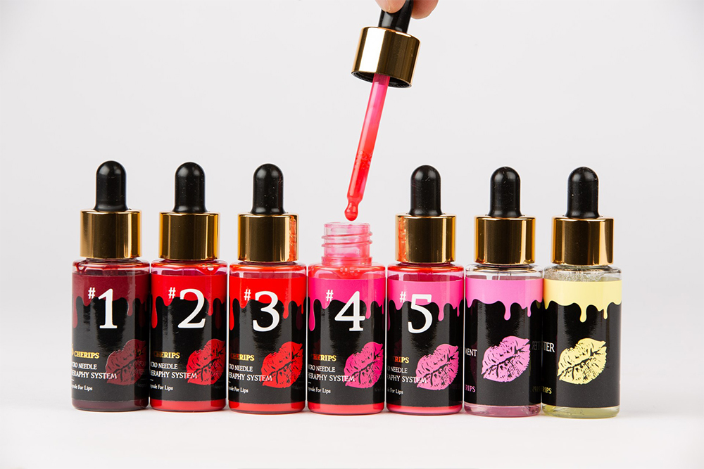 Stayve Cherips Lip Pigments - MTS Microneedling Lip Ampoules – Long-Lasting Korean Lip Tint with Collagen-Boosting Plump Effect (5 Colors)LCS01 - Image 4