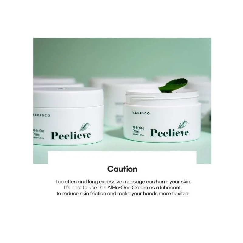 Medisco Peelieve All In One Cream 200ml – Soothing & Moisturizing Korean Beauty Cream MPAC - Image 3