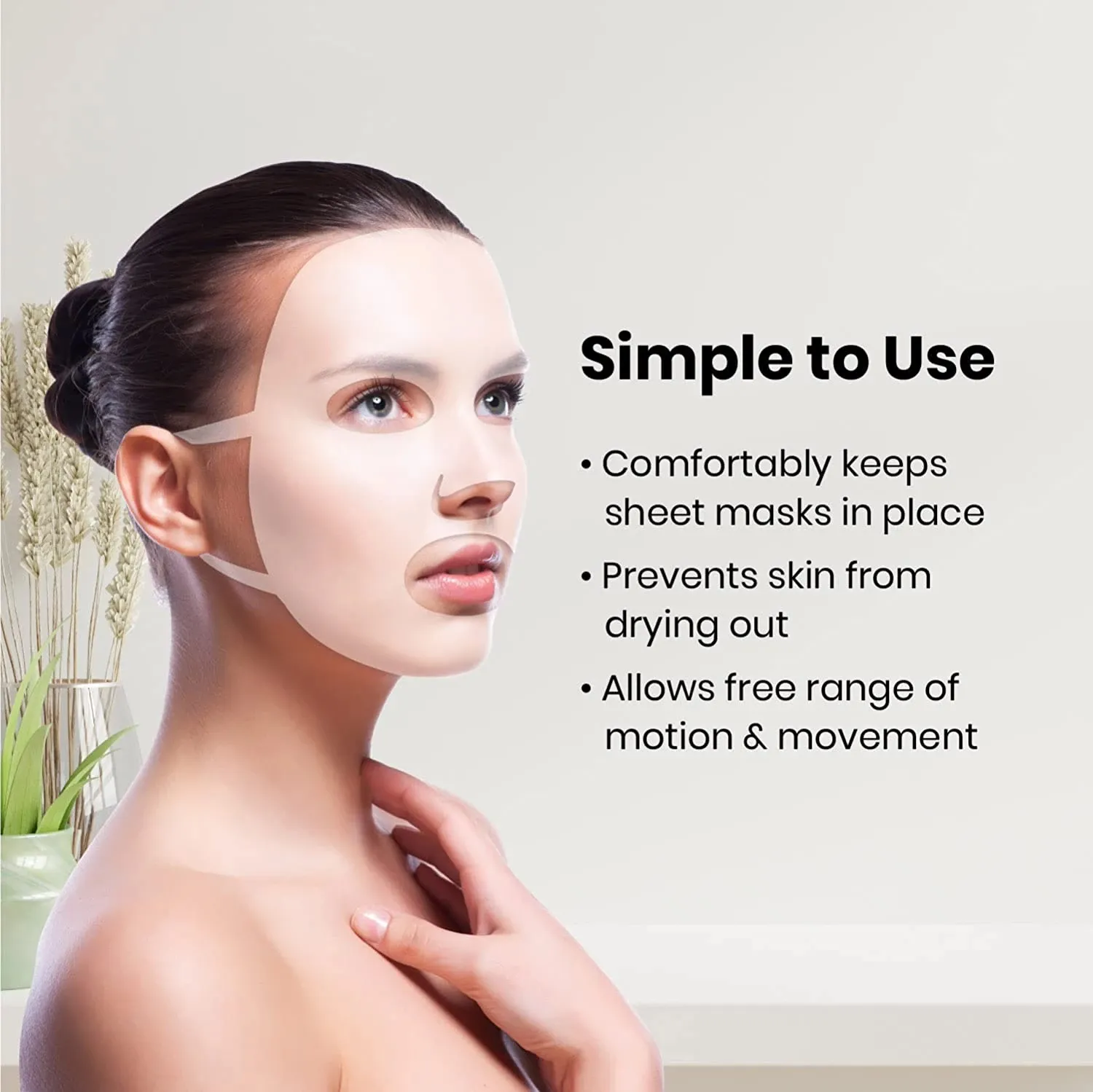 Reusable Silicone Face Mask Cover 1pc– Moisturizing Anti-Evaporation Beauty Tool for Sheet Masks DSM - Image 5