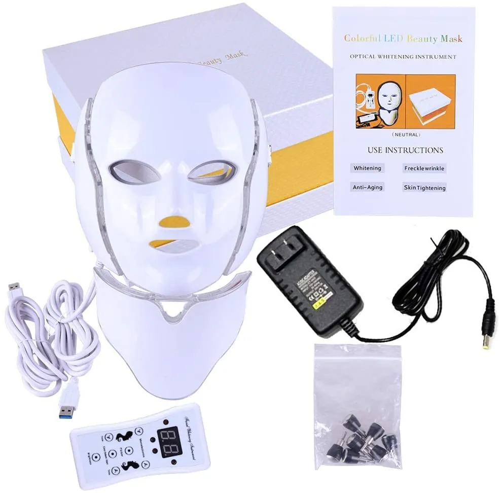 7 Color LED Mask for Face And Neck Light Skin Rejuvenation Lamp BLEDLAMP - Image 6