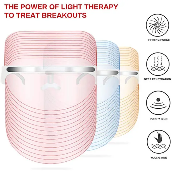 LED Face Mask 3 Color Photon Skin Care Mask SMASK - Image 10