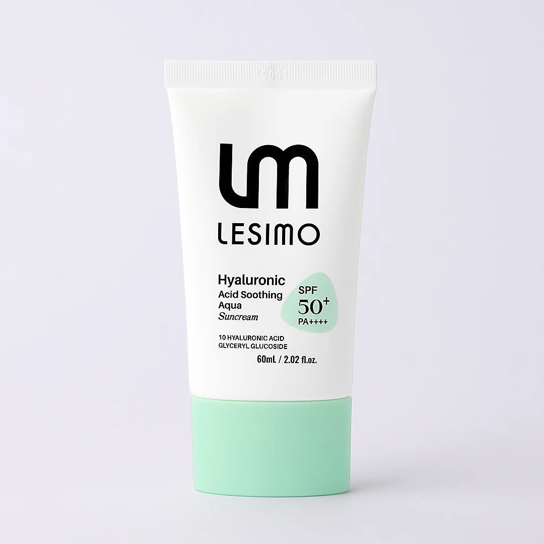 Lesimo Hyaluronic Acid Soothing Aqua Suncream 60ml - (SPF 50+, PA++++), Daily Suncream, UV A & UVB Protection, Invisible Korean Suncream for Face with No White Cast LHASAS - Image 14