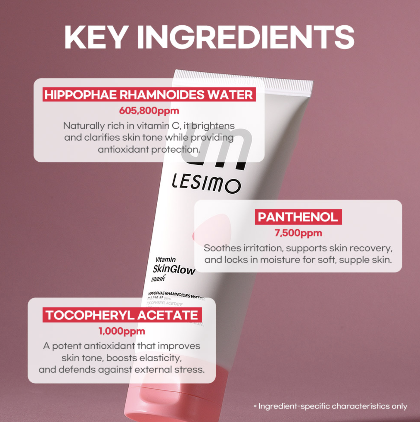 Lesimo Vitamin SkinGlow Mask 100ml - Hydrolyzed Collagen Wrapping Mask, Peel-off Mask, Even out skin tone, Korean skincare LVSGM - Image 5