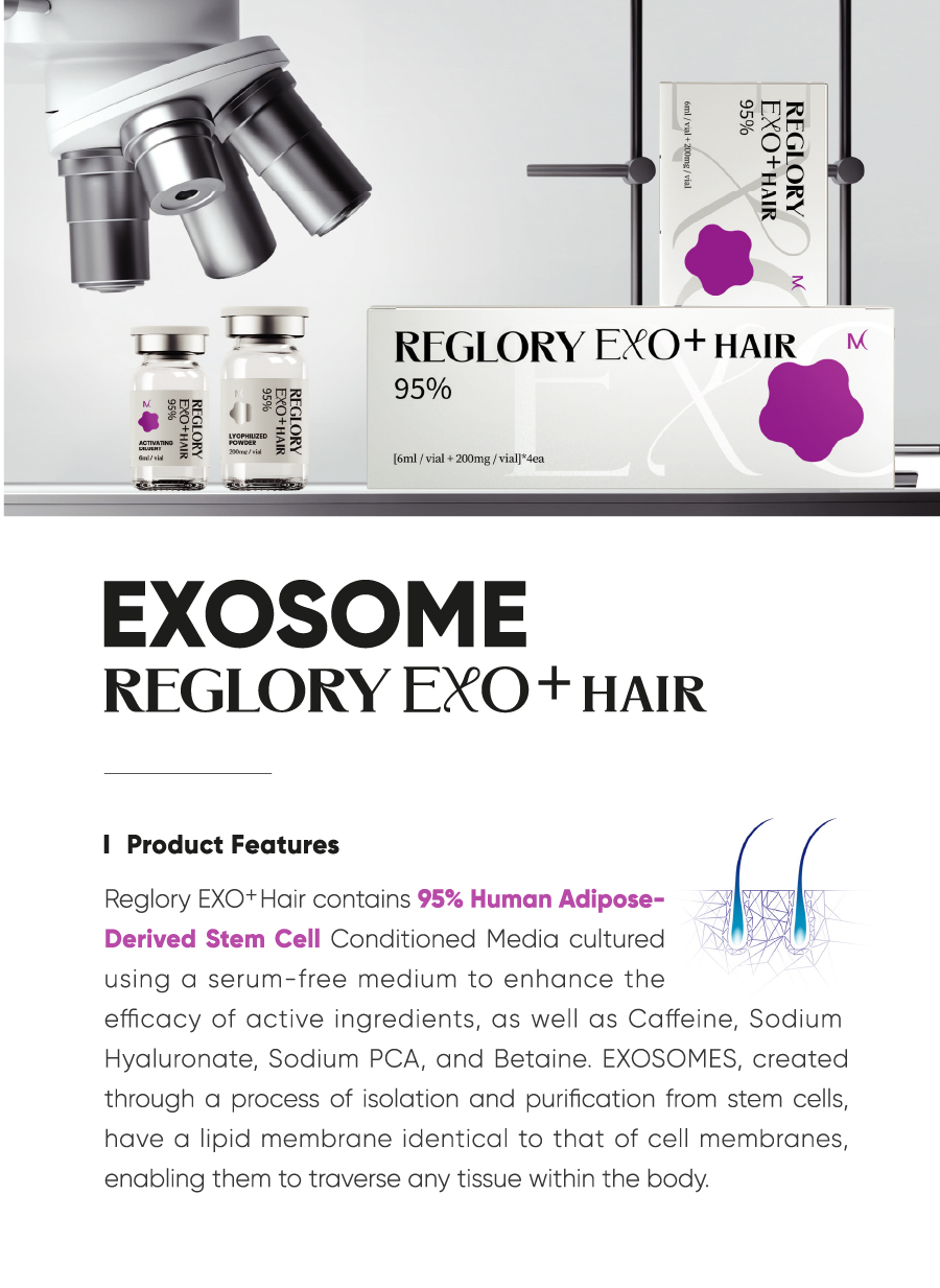 Medisco REGLORY EXO + HAIR — Advanced Stem Cell Exosome Hair Growth Serum for Thinning Hair & Scalp Repair ExoHair - Image 3